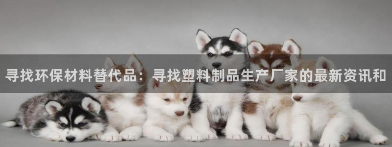 太阳集团电子游戏官方网站：寻找环保材料替代品：寻找塑料制品生