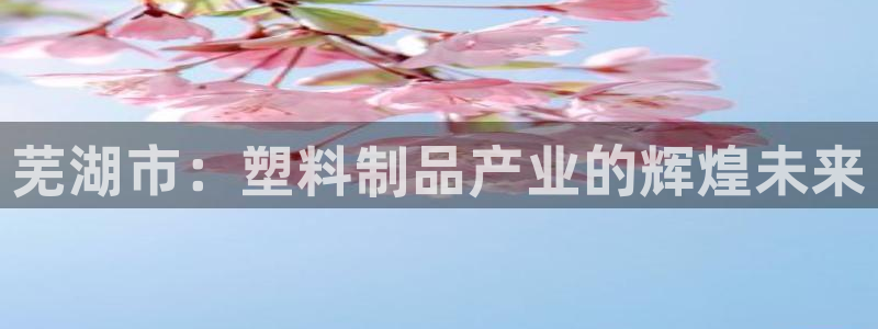 古天乐太阳集团广告：芜湖市：塑料制品产业的辉煌未来