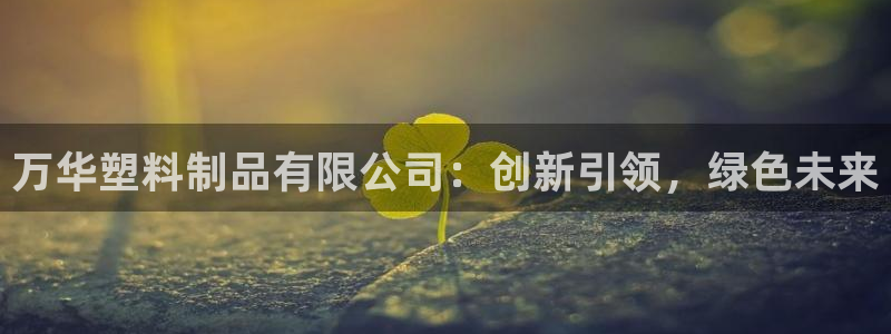 太阳集团游戏软件：万华塑料制品有限公司：创新引领，绿色未来