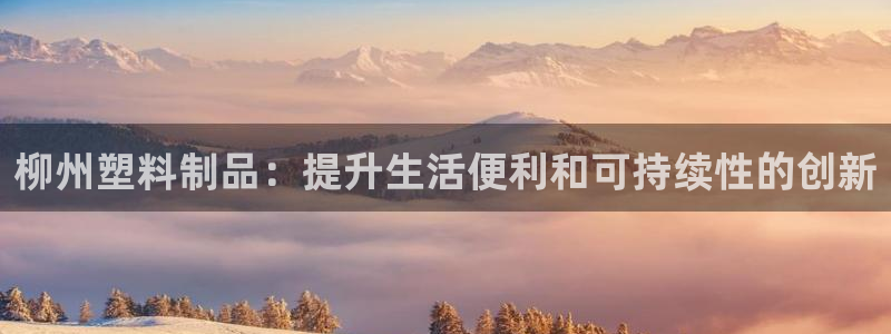 古天乐只有太阳能黑：柳州塑料制品：提升生活便利和可持续性的创
