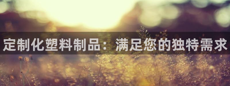 太阳集团官网导航：定制化塑料制品：满足您的独特需求