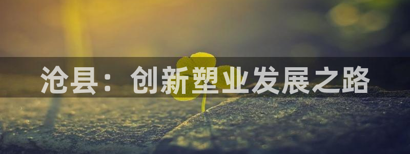 太阳集团娱乐官方网站：沧县：创新塑业发展之路