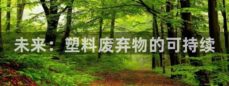 太阳集团电子游戏如何赚钱：未来：塑料废弃物的可持续
